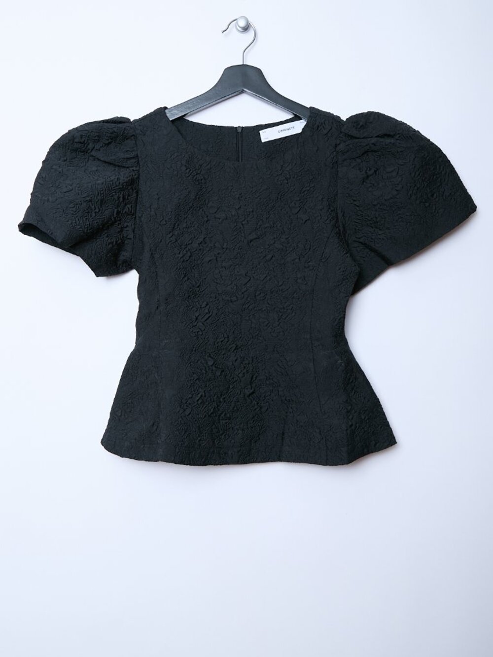 Simonett Puff Sleeve Structural Architectural Textured Japandi Scandi Style Top